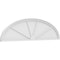 Ekena Millwork Elliptical 4 Spoke Architectural Grade PVC Pediment, 72"W x 19"H x 2"P PEDPS072X190ELL04 - alternate 1